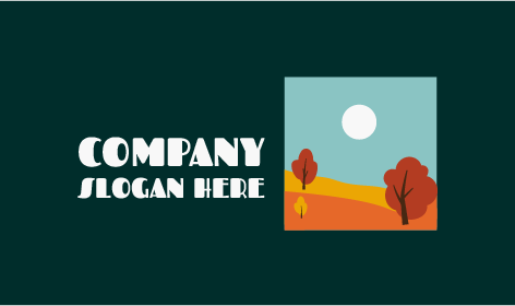 Evening Scene Autumn Logo