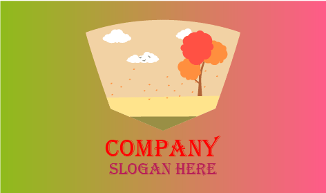 Logo Musim Gugur Angin Kencang