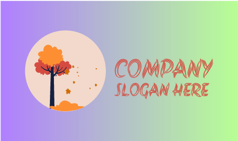 Logo Musim Gugur Angin Ringan