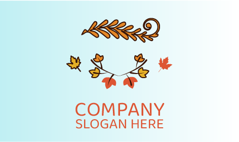 Logotipo De Otoño De Hoja De Langosta