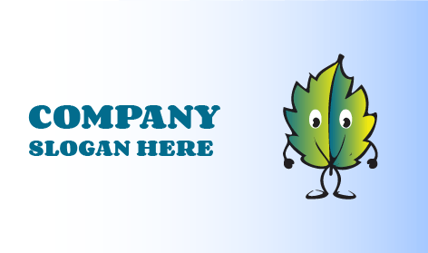 Gülen Sonbahar Yaprak Logosu