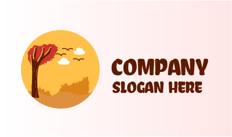 Logo Musim Gugur Angin Sepoi-Sepoi Yang Lembut