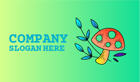 Eğik Mantar Sonbahar Logosu