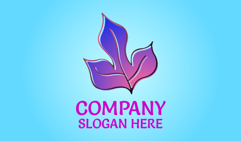 Logotipo De Hoja De Otoño Viburnum