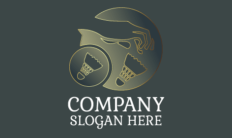 Logo Siluet Bulu Tangkis