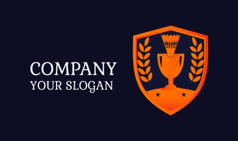 Logotipo Del Trofeo De Bádminton