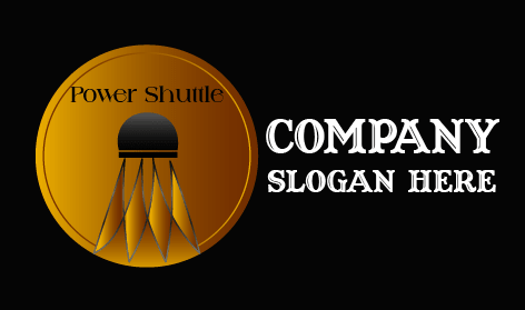 Logotipo De Power Shuttle Badminton