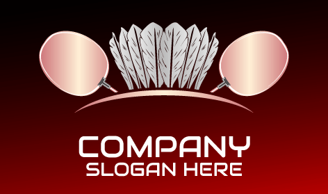 Logotipo De Tenis De Mesa Y Bádminton