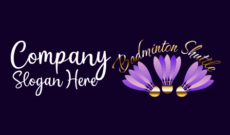 Logotipo Del Transbordador De Bádminton Triad