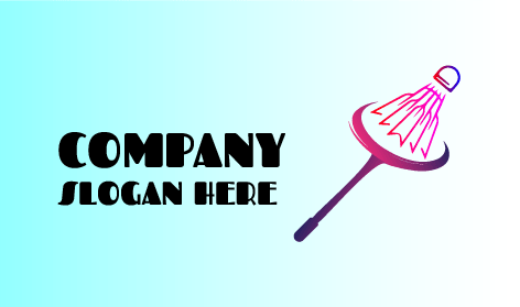 Logotipo De Bádminton Ganador