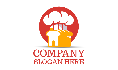 Logotipo De Panadería De Gorra De Chef De Pan