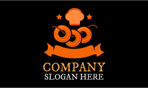Logotipo Circular De Panadería De Donuts
