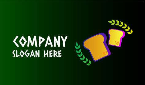 Logotipo De Panadería Con Cortezas De Pan Coloridas
