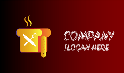 Multigrain Baguette Bakery Logo