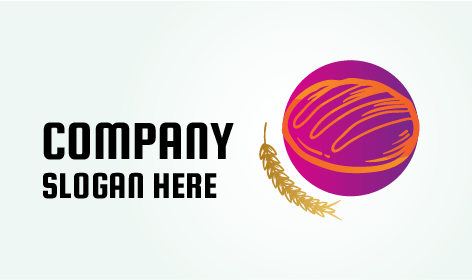 Logo Toko Roti Bergaris Oranye