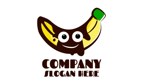 Chocolate Dripping Banana Logo