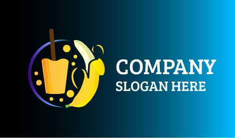 Delicious Banana Juice Logo
