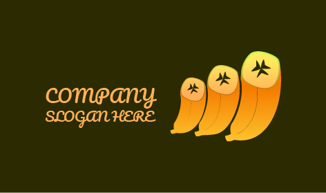 Half Sliced Banana Logo