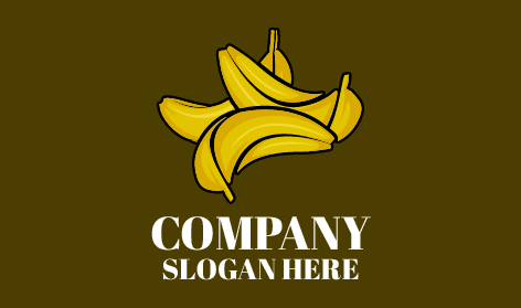Healthy Fruit Banana Logo