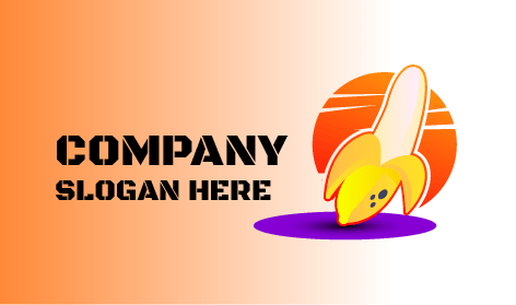 Space Theme Banana Logo