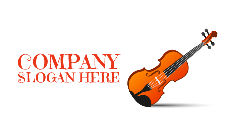 Minimalistisches Gitarrenband-logo