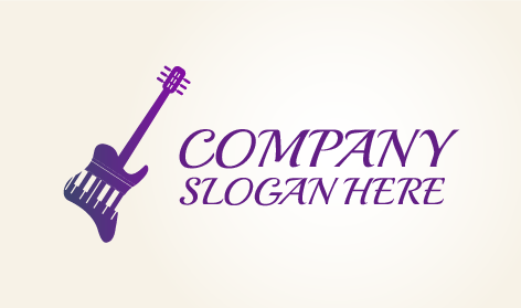 Rock Gitarren Musik Logo