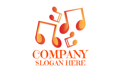 Logotipo Elegante De Nota Musical