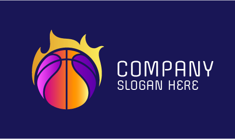 Logotipo De Basquete Gradiente