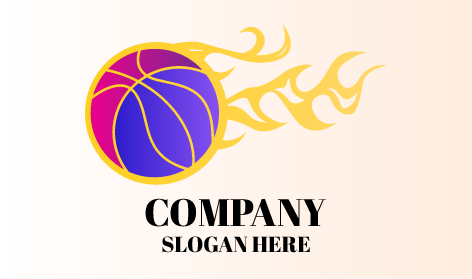 Logotipo De Basquete De Calor Intenso