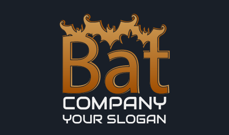 Antique Bronze Bat Logo
