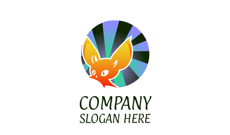 Cartoonist Bat Mascot Logo