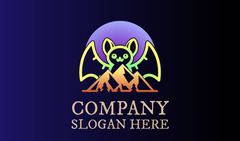 Flapping Wings Bat Logo