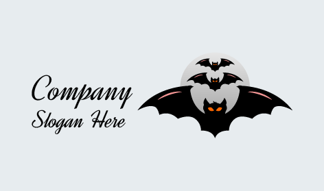 Halloween Bat Group Logo