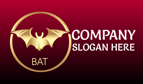 Maroon Premium Bat Logo