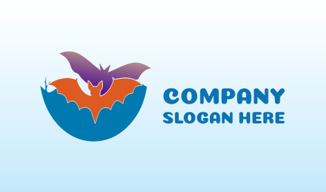 Multicolor Giant Bat Logo