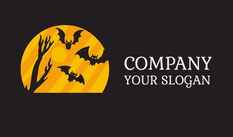 Night Black Bat Logo