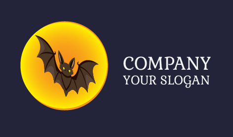 Night Moon Bat Logo