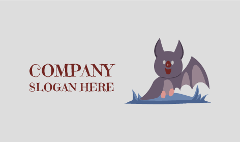 Waving Wings Gray Bat Logo