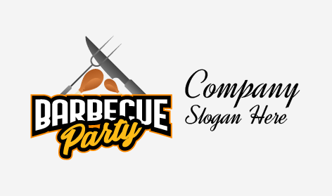 Logo De Fumée De Fête Barbecue