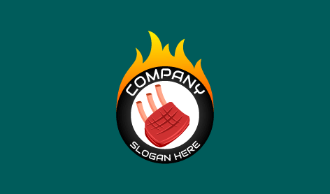 Logo De Grillade De Steak Pour Barbecue Culinaire