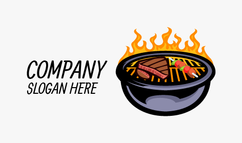 Delicious Free Bbq Grill Logo