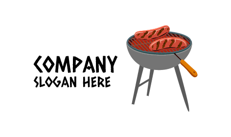 Logo De Grillades Bbq Savoureuses