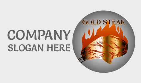 Logotipo De Gold Steak Bbq