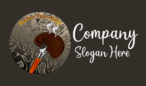 Logo De Fourchette À Griller Pour Barbecue