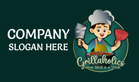 Logotipo De Laughing Boy Chef Bbq