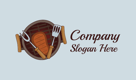 Logo Round Steak Bbq