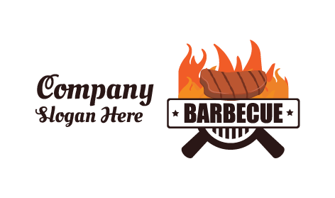 Logo De Barbecue Rustique