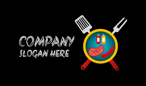 Logo Traditionnel De Restaurant De Barbecue