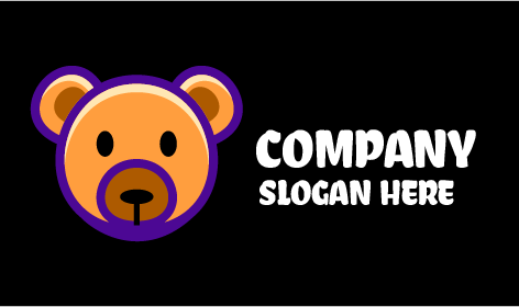 Adorable Wild Bear Logo