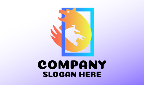 Orange Entangled Bear Logo